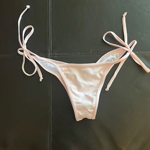 Scrunch butt cheeky string bikini bottom